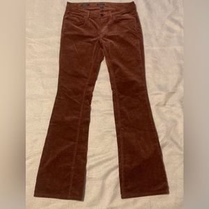 Low Rise Flared Corduroy Pants